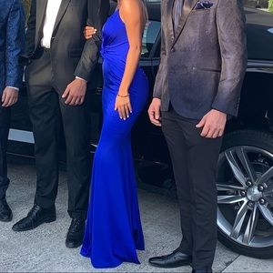 ROYAL BLUE PROM GOWN (CUSTOM MADE)